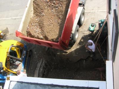 Garage wird verfüllt Garage wird verfüllt